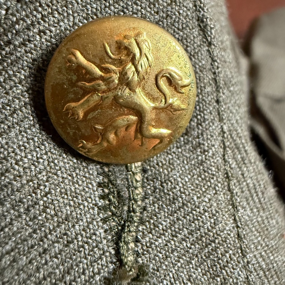 Vintage 1976 Belgian Military Wool Jacket Size 20E 4X Original Insignia - Picture 2 of 16